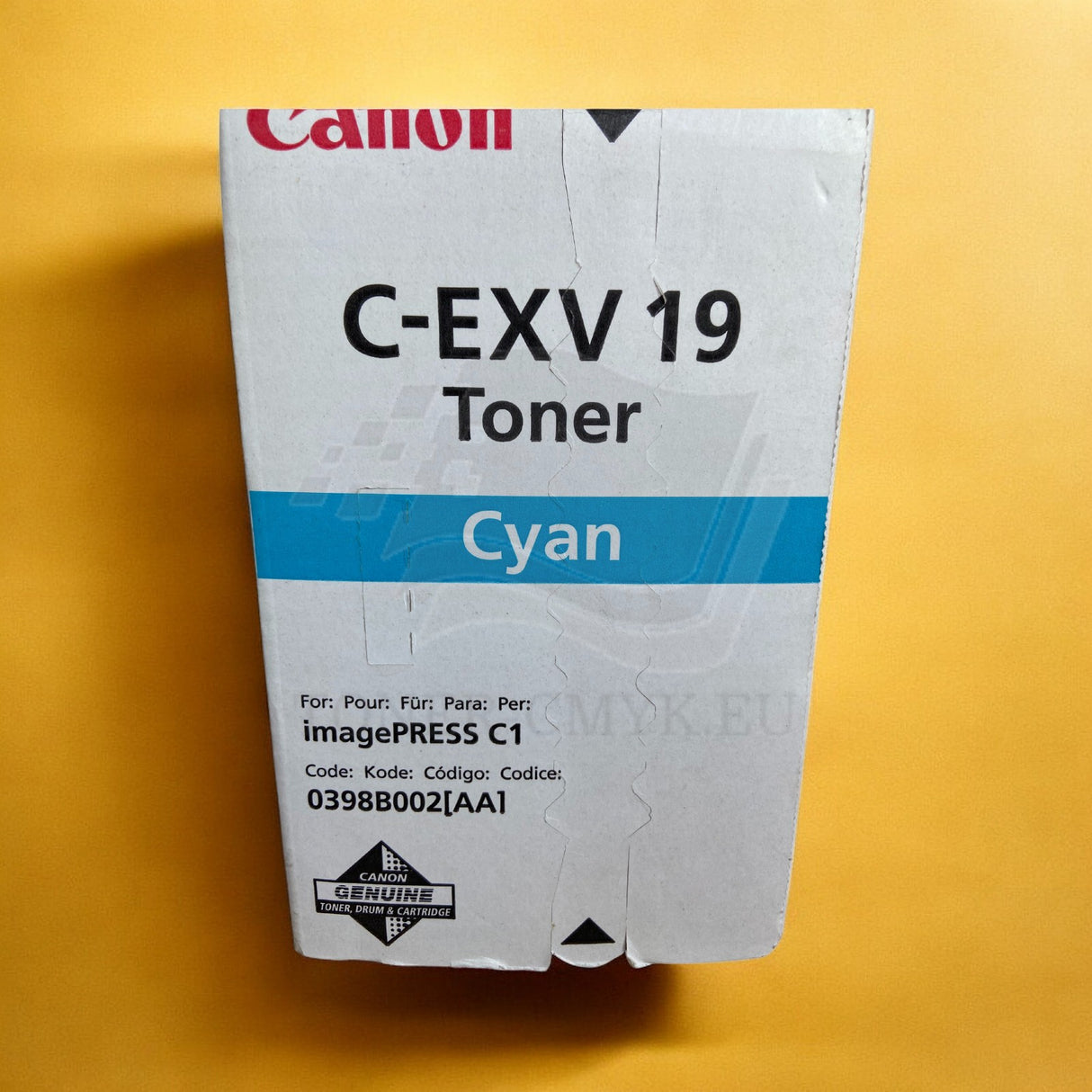 "Originele Canon C-EXV 19 Toner Cyaan 0398B002 voor imagePRESS C 1 imagePRESS C 1 P
