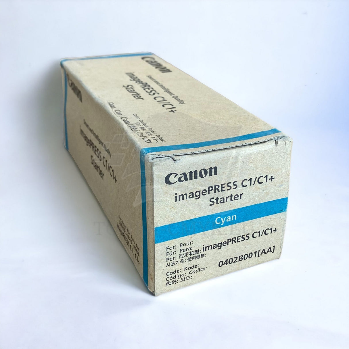 Original Canon C-EXV19 Starter Cyan 0402B001 for imagePRESS C1 C1 C1+II Plus