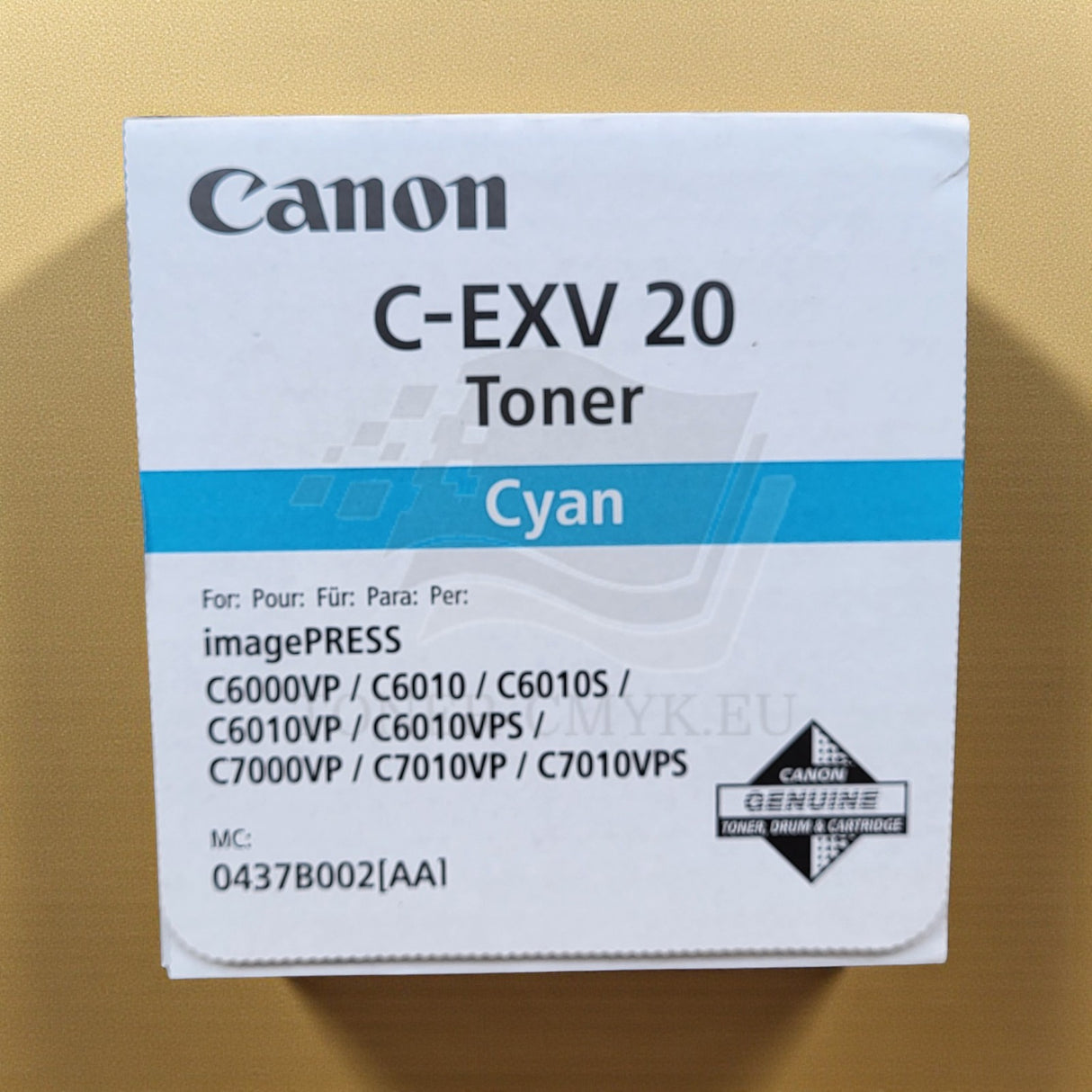 "Originele Canon C-EXV 20 toner cyaan 0437B002 ImagePRESS C6000 6010 7000 7010