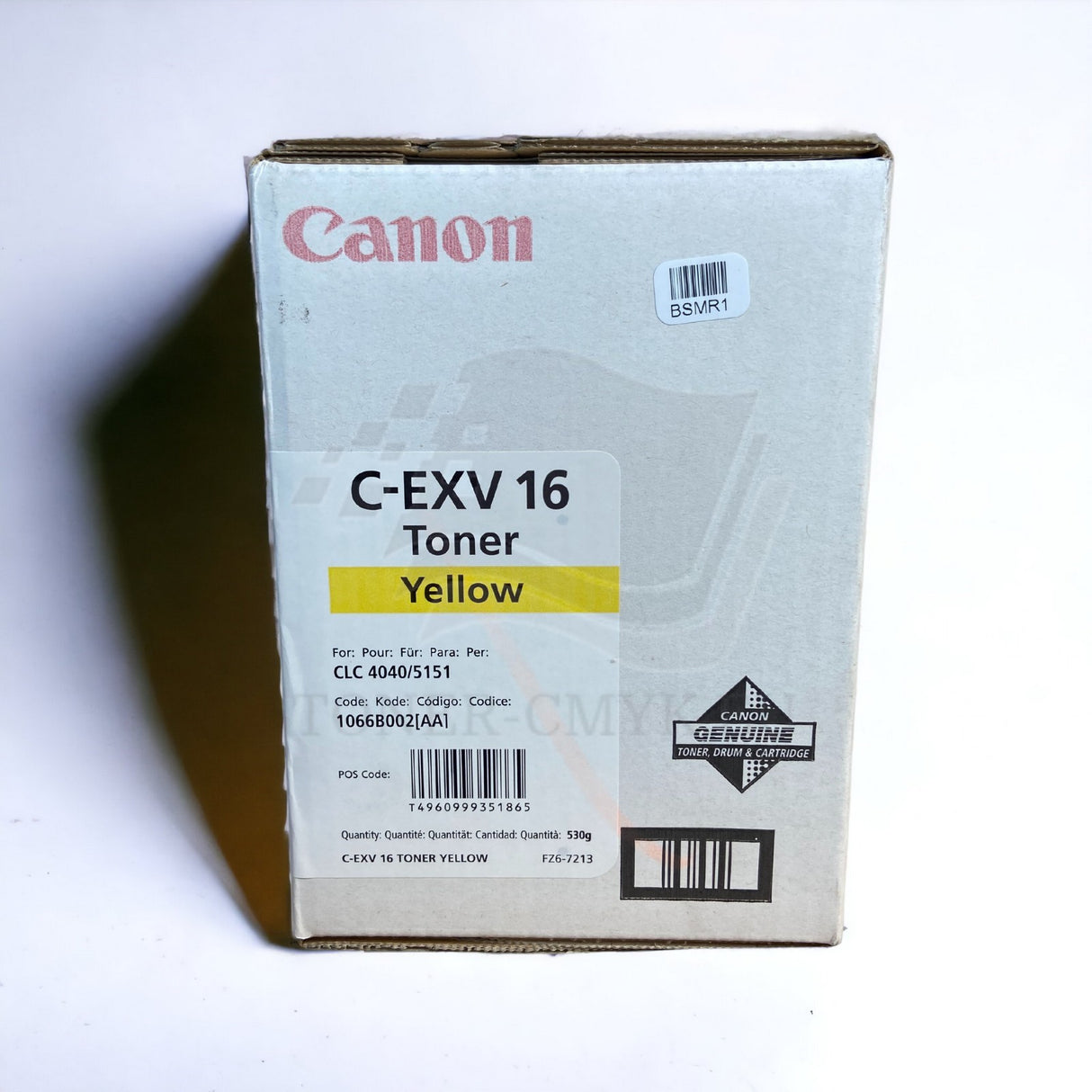 Original Canon C-EXV16 Toner Gelb 1066B002 for CLC 4040 CLC 5151 Neu OVP