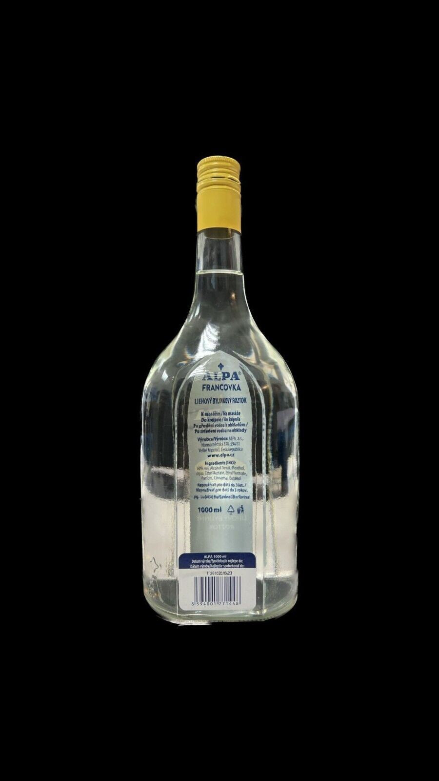 ALPA 1 Liter Flasche Franzbranntwein Kräuterlösung mit Alkohol Desinfektion TOP!