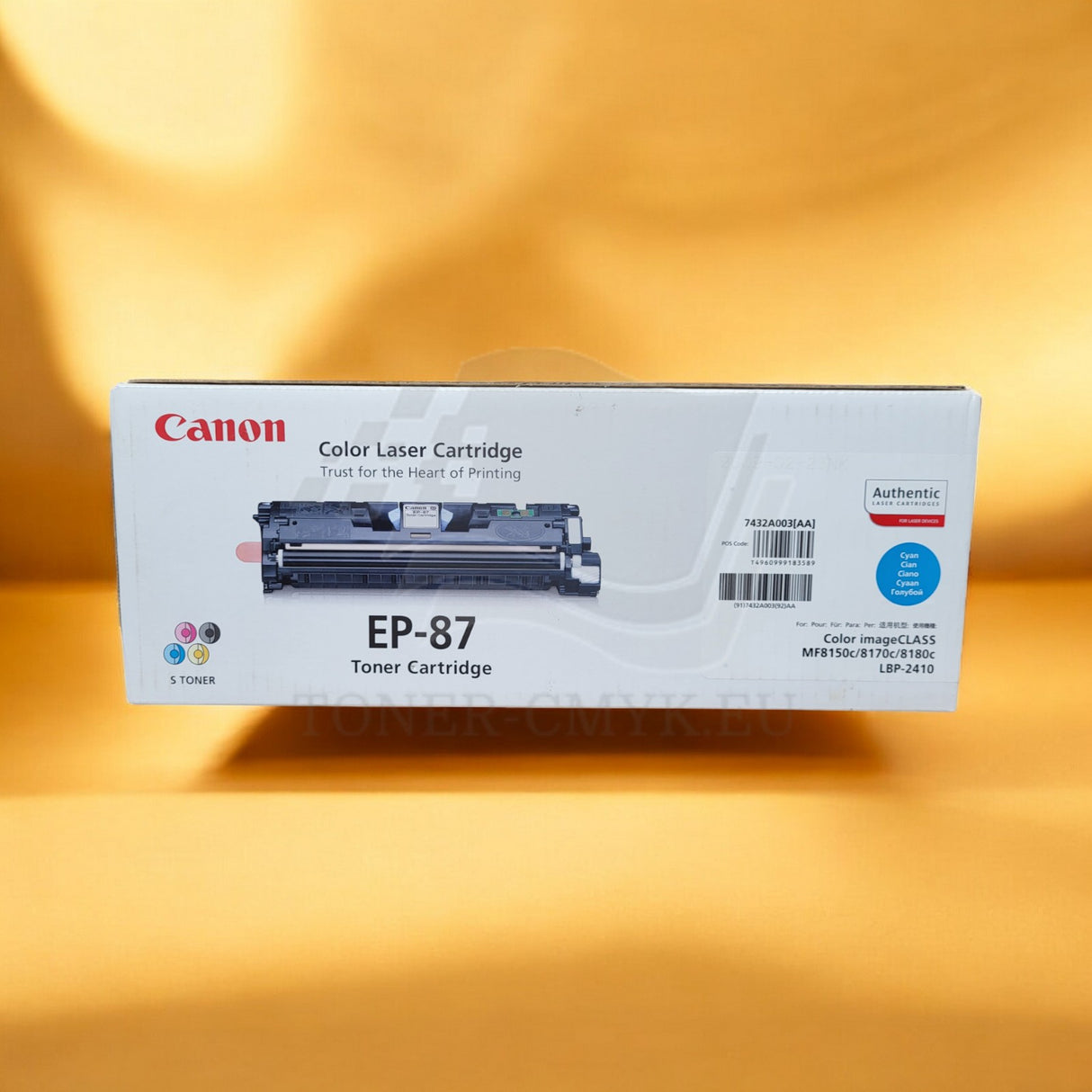 "Originele Canon EP-87 toner cyaan 7432A003 voor LBP-2410 LBP-87 NIEUW OVP