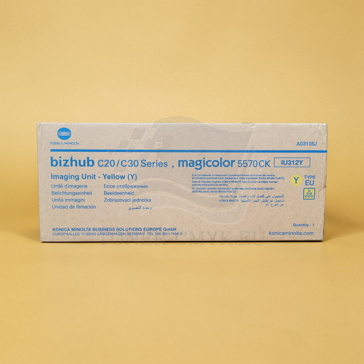 "Original Konica Minolta IU312Y Imaging Unit Yellow A03105J für Bizhub C20 C30