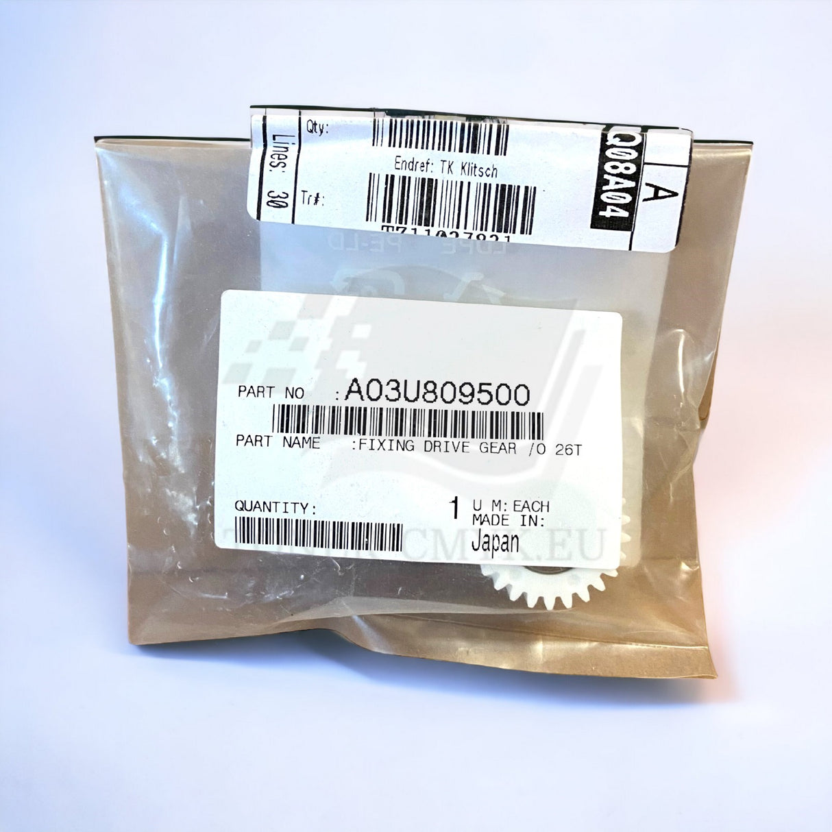 Original Konica Minolta A03U809500 26T Fuser Drive Gear Bizhub C6000/C6500 OVP