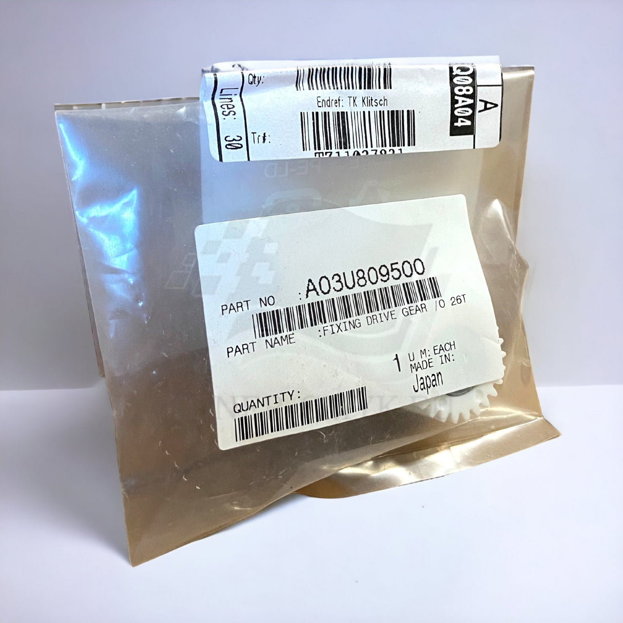 Original Konica Minolta A03U809500 26T Fuser Drive Gear Bizhub C6000/C6500 OVP