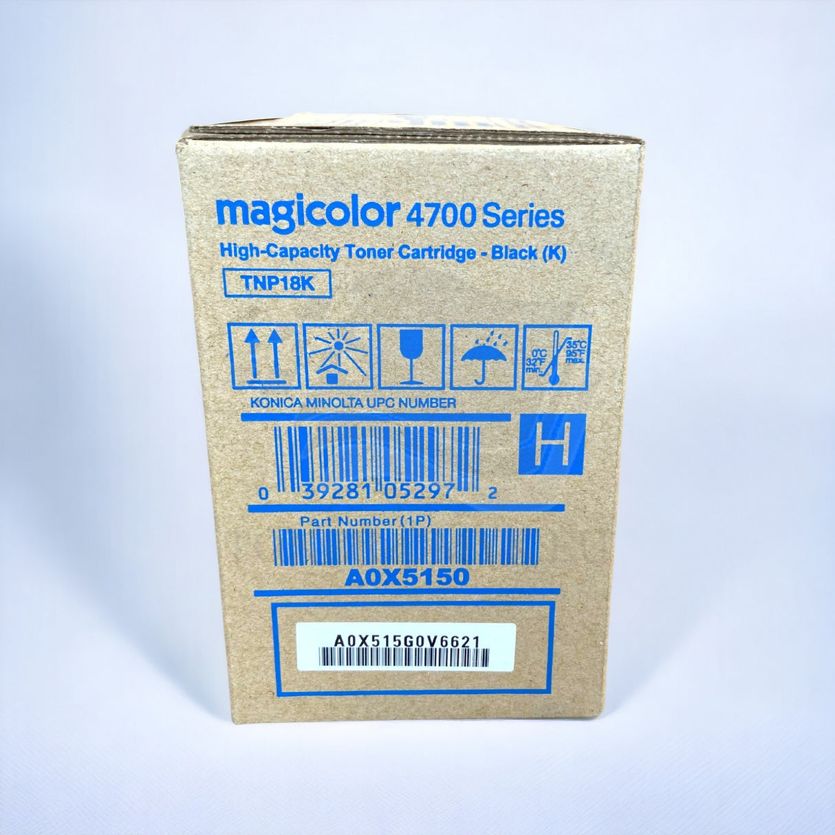 Original Konica Minolta TNP18K Toner Black A0X5150 for Magicolor 4700-4750 NEU