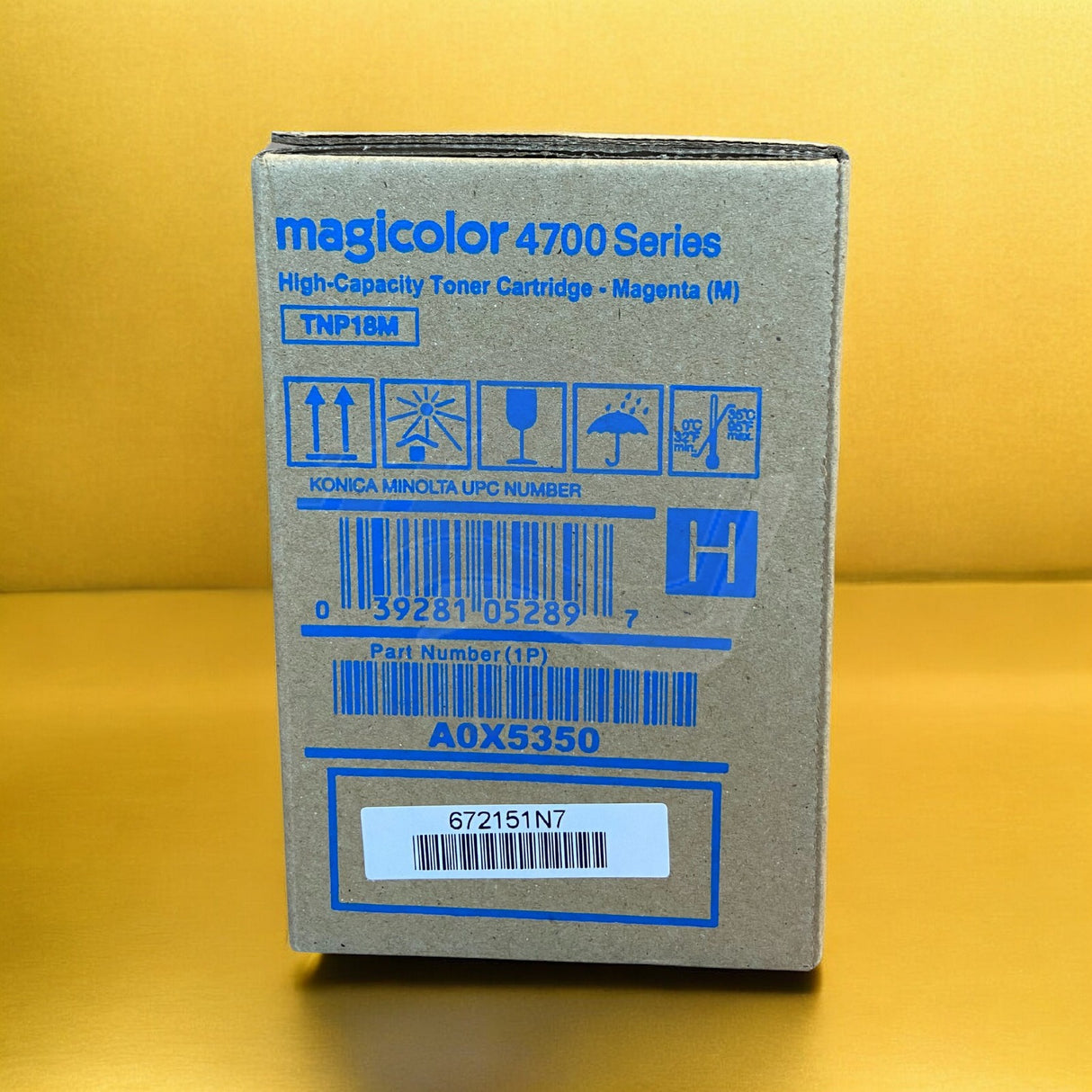 Original Konica Minolta TNP-18M Toner Magenta A0X5350 for Magicolor 4700-4750