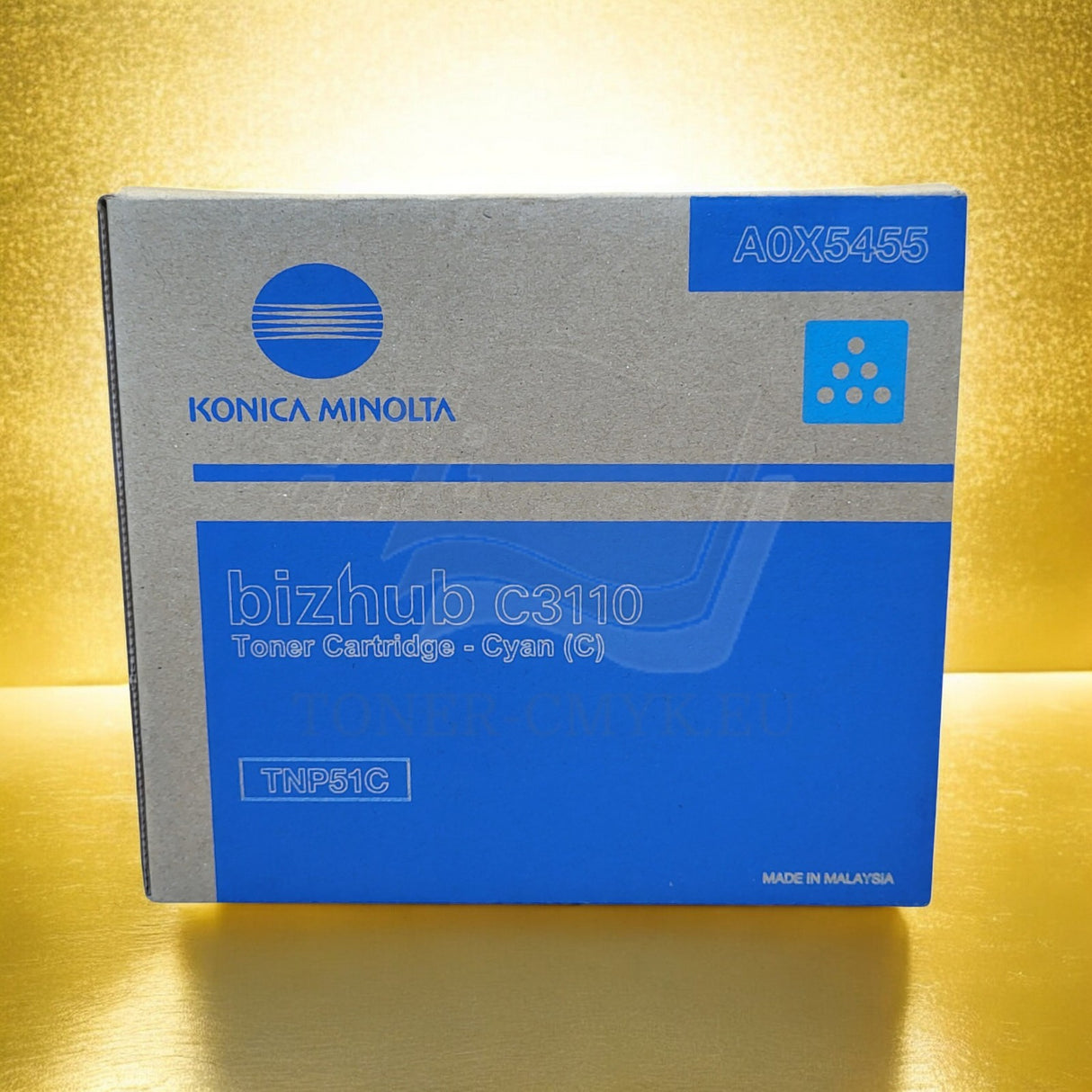 "Originální toner Konica Minolta TNP-51C azurový A0X5455 pro Bizhub C 3110 P NEW OVP