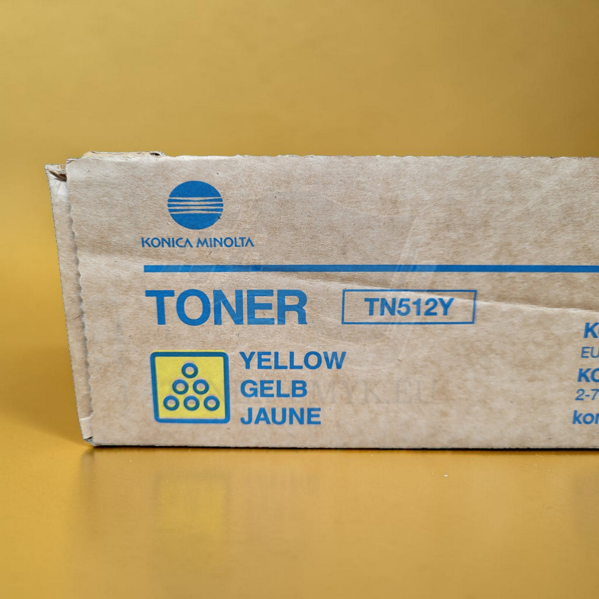 "Originální žlutý toner Konica Minolta TN512Y (žlutý) A33K252 pro Bizhub C 454 554