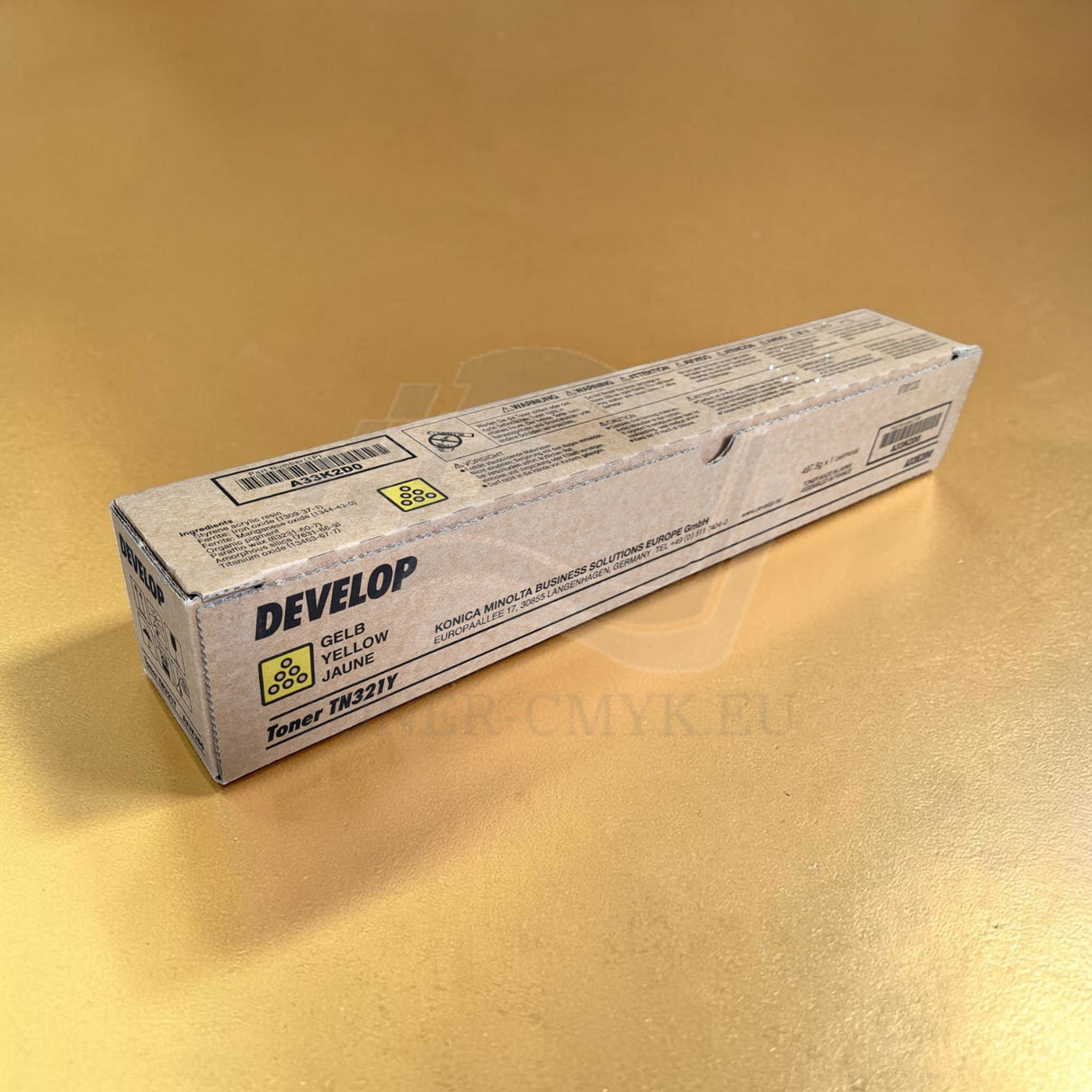 "Original Develop TN-321 Toner Jaune A33K2D0 Ineo + 224 284 364