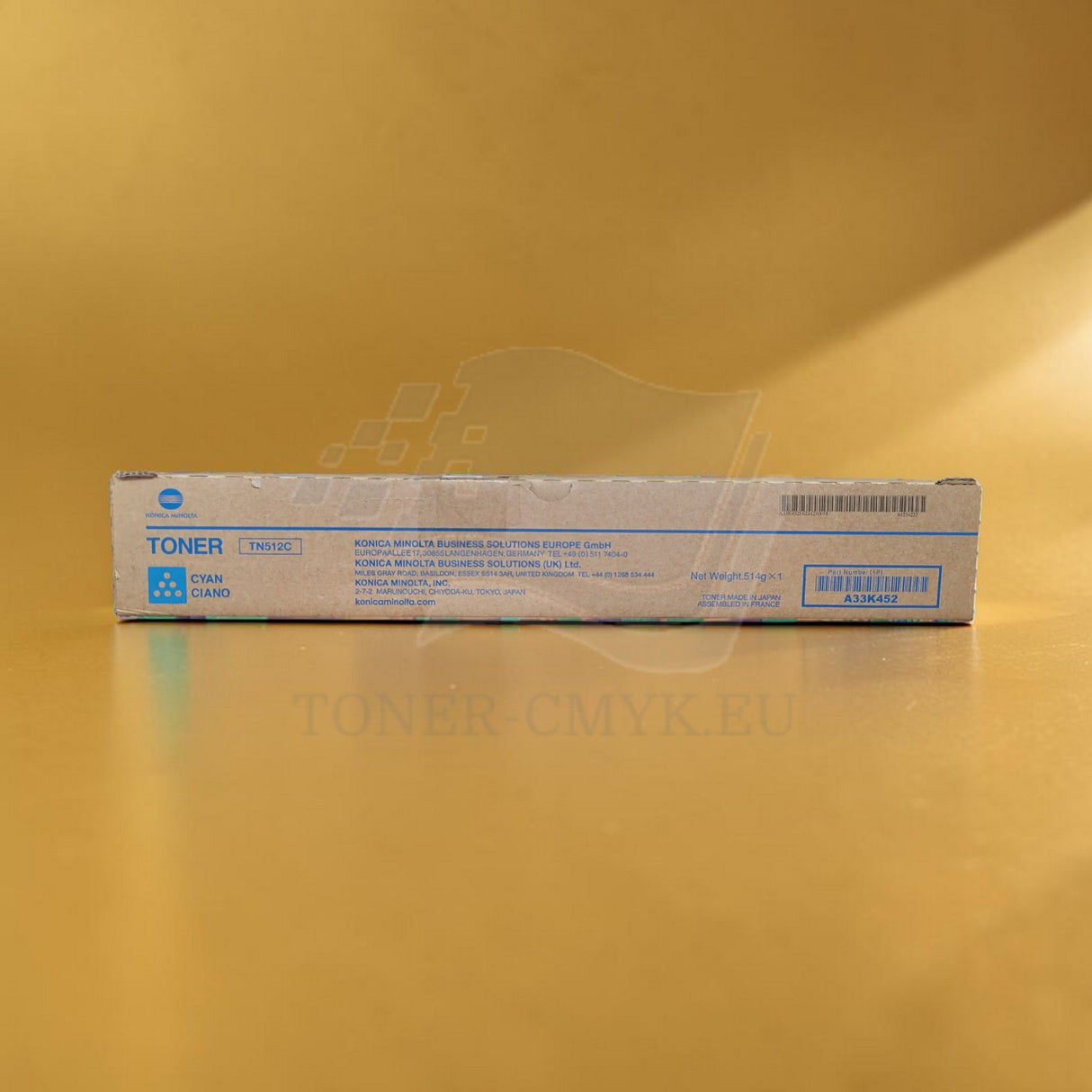 "Originele Konica Minolta TN512C toner cyaan A33K452 voor Bizhub C 454 554 NIEUWE OVP