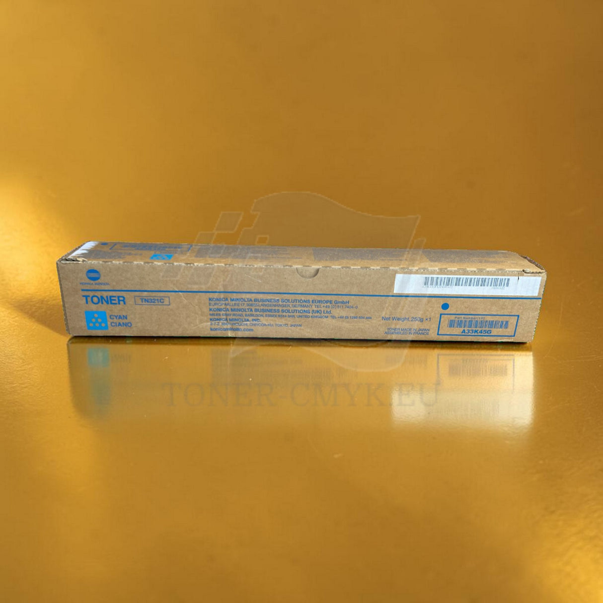 "Originele Konica Minolta TN321 Toner Cyaan A33K45G voor Bizhub C224 284 364 NIEUW