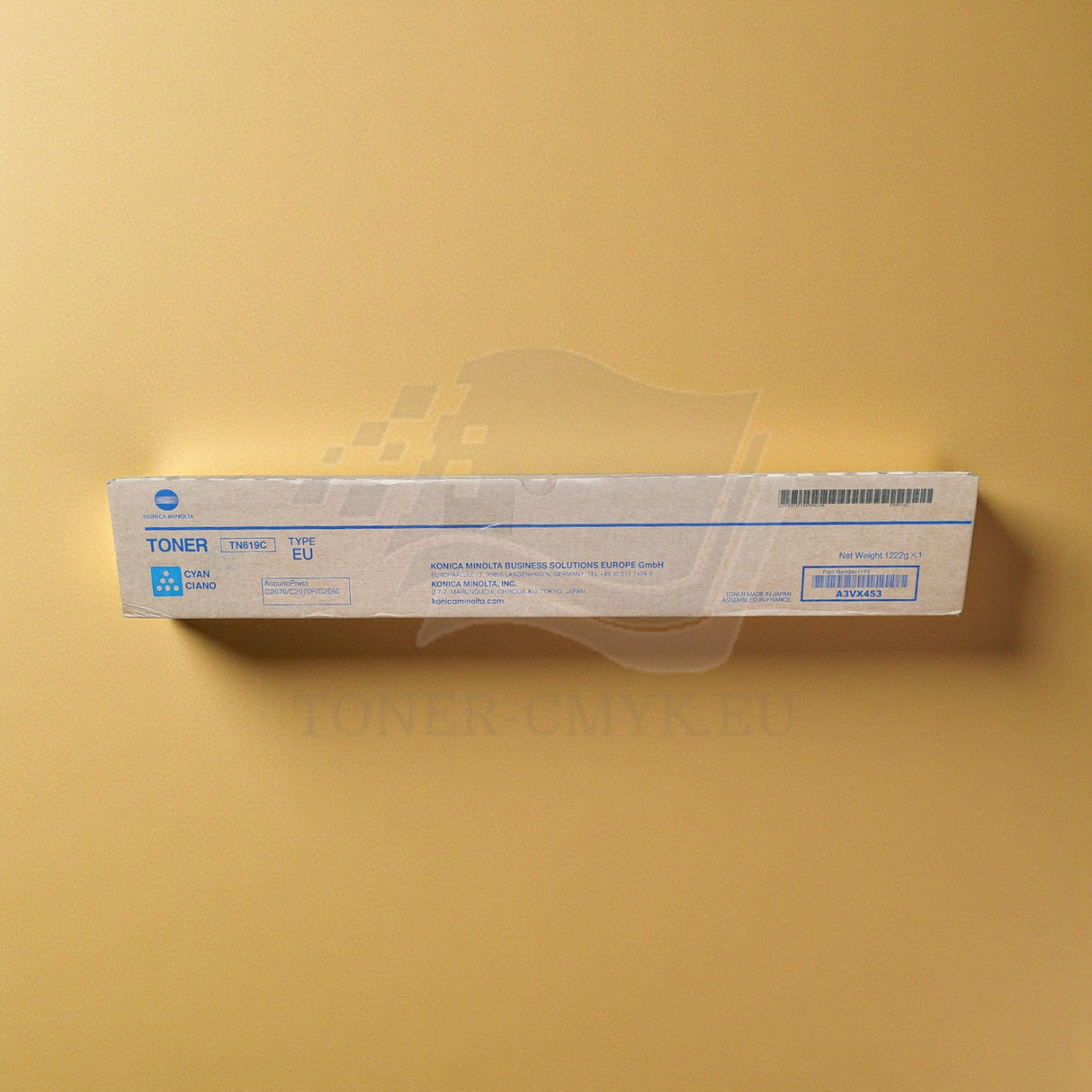 Originální toner Konica Minolta TN619C azurový A3VX453 pro Bizhub Press C2060 C2070
