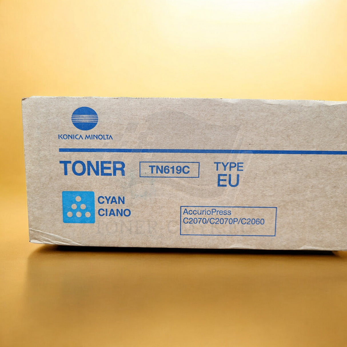 Originální toner Konica Minolta TN619C azurový A3VX453 pro Bizhub Press C2060 C2070