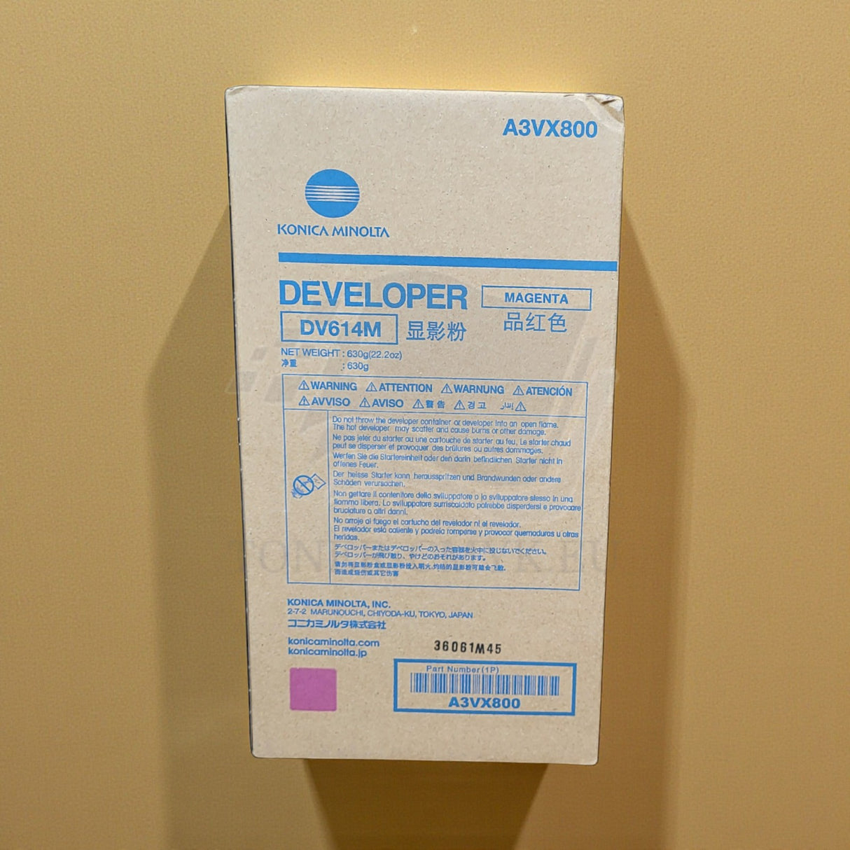 Konica Minolta DV614M Developer Magenta A3VX800 pro AccurioPress C1060 1070 3070