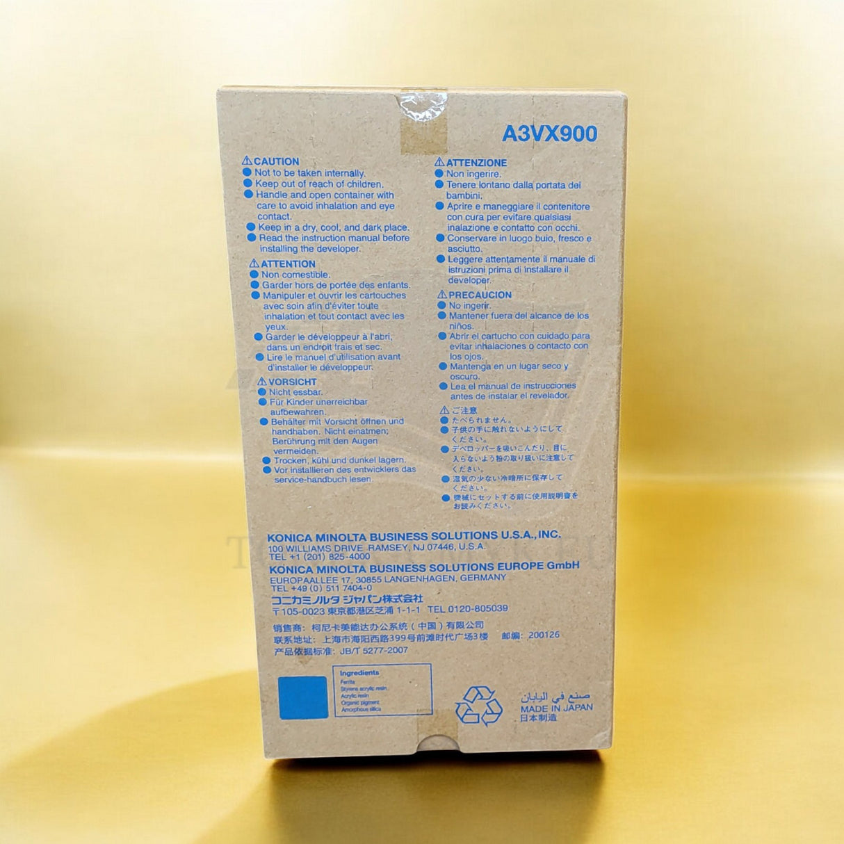 Konica Minolta DV614C Developer Cyan A3VX900 pro AccurioPress C 1060 1070 3070