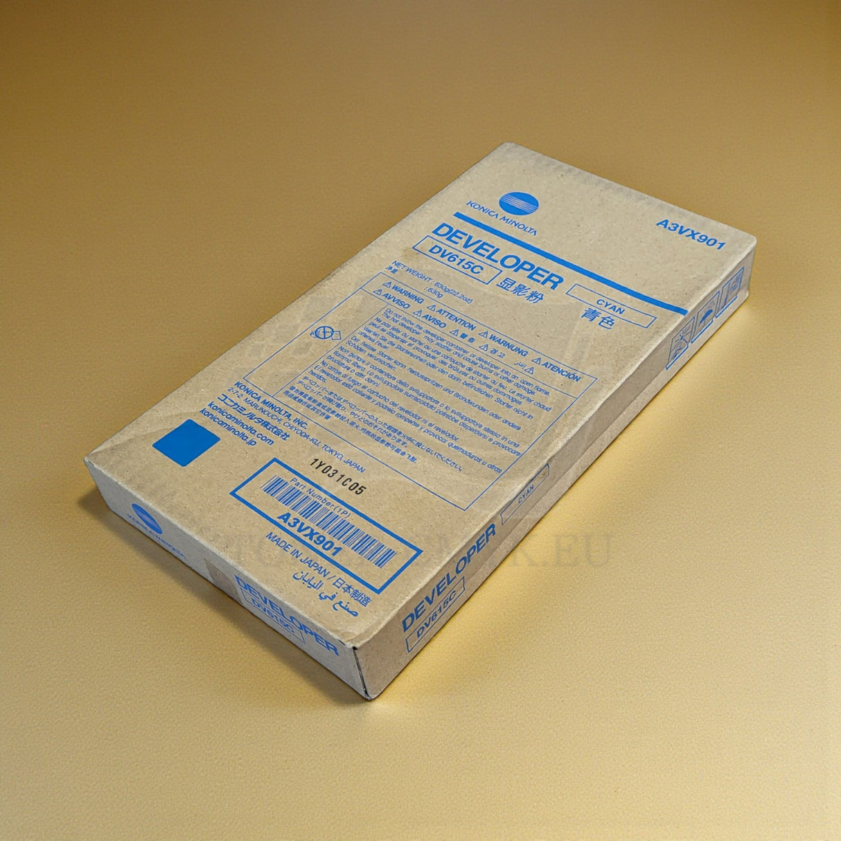 "Originální Konica Minolta DV615C azurová vývojka A3VX901 pro Bizhub Press C71HC