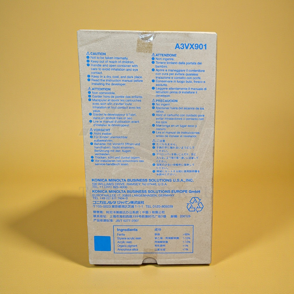 "Originální Konica Minolta DV615C azurová vývojka A3VX901 pro Bizhub Press C71HC