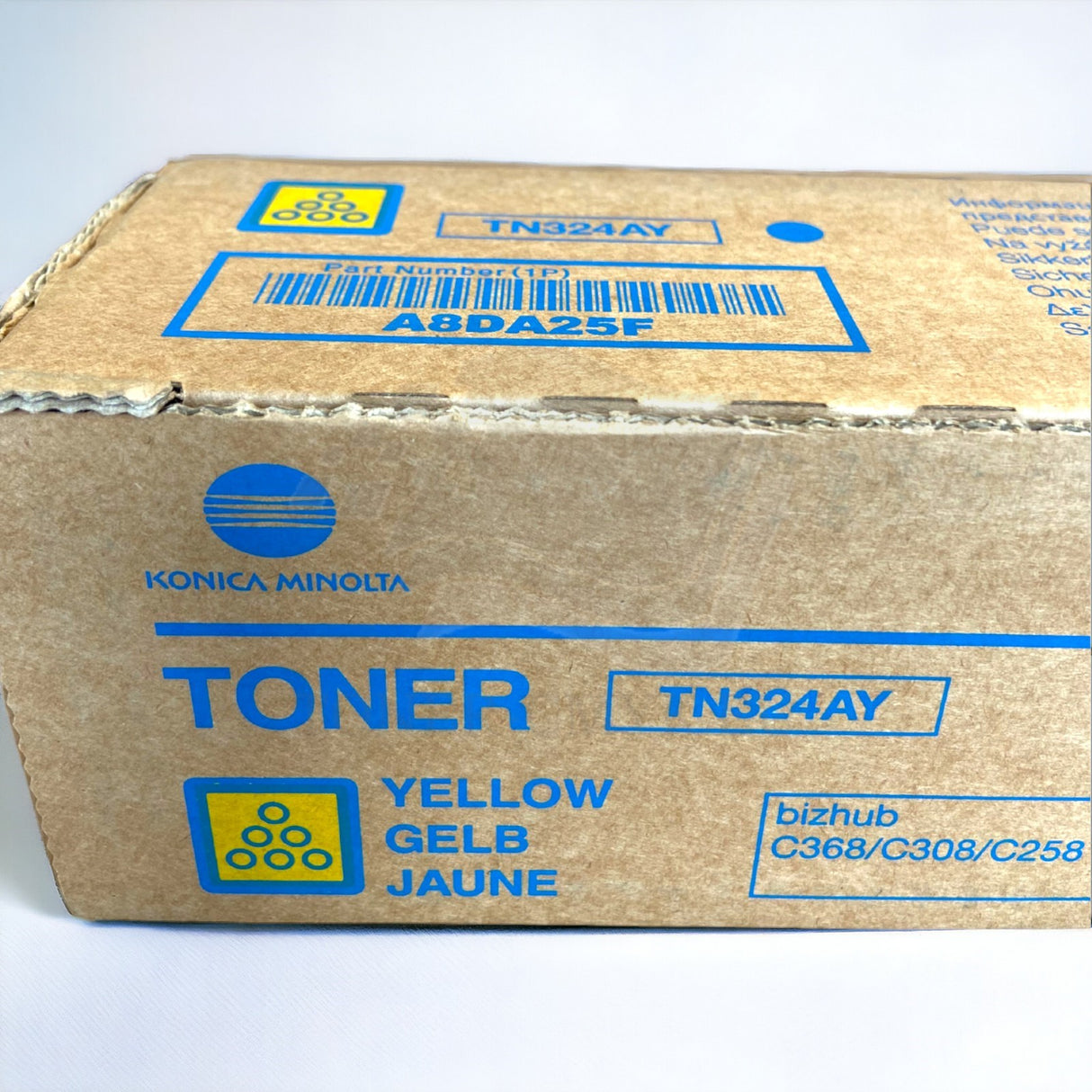Original Konica Minolta TN324 Toner Yellow A8DA25F Bizhub C258 C308 C368 270G