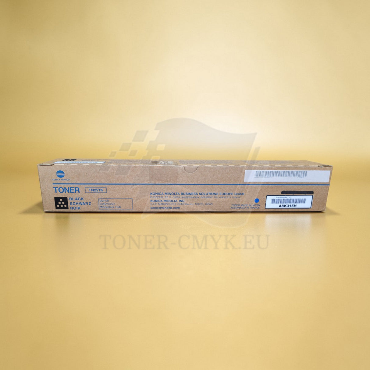 "Originele Konica Minolta TN221 Toner Zwart A8K315H voor Bizhub C227 C287 NIEUWE OVP