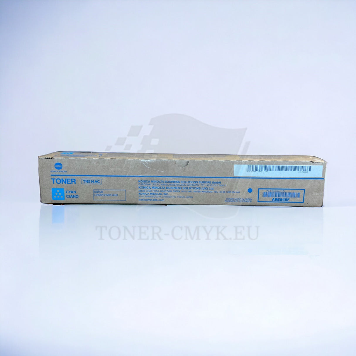 Original Konica Minolta TN514 Toner Cyan A9E845F for Bizhub C458 NEU OVP