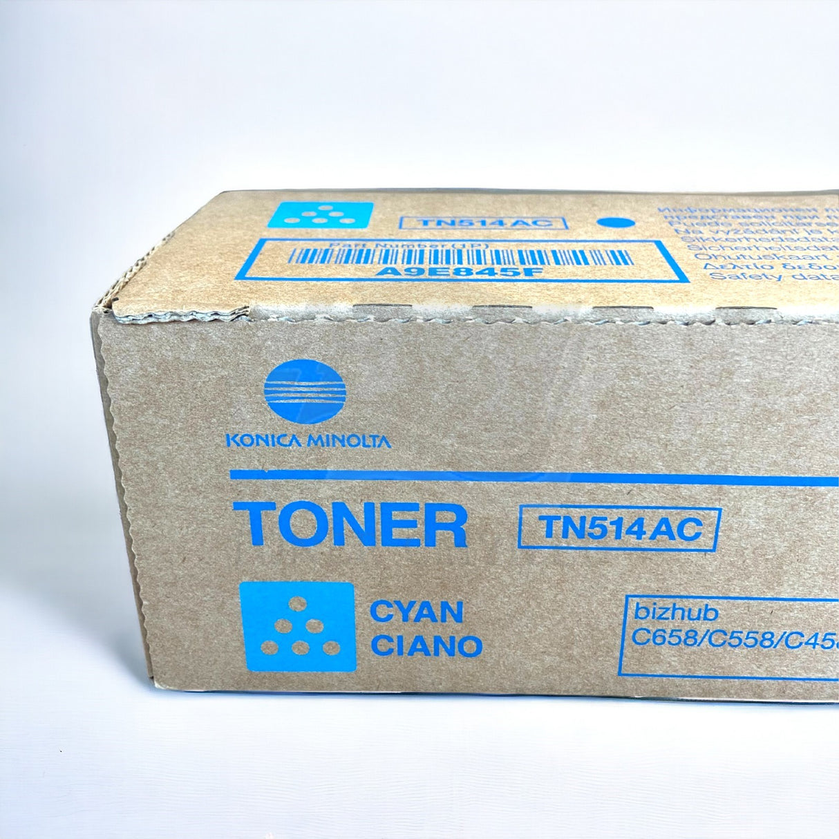 Original Konica Minolta TN514 Toner Cyan A9E845F for Bizhub C458 NEU OVP