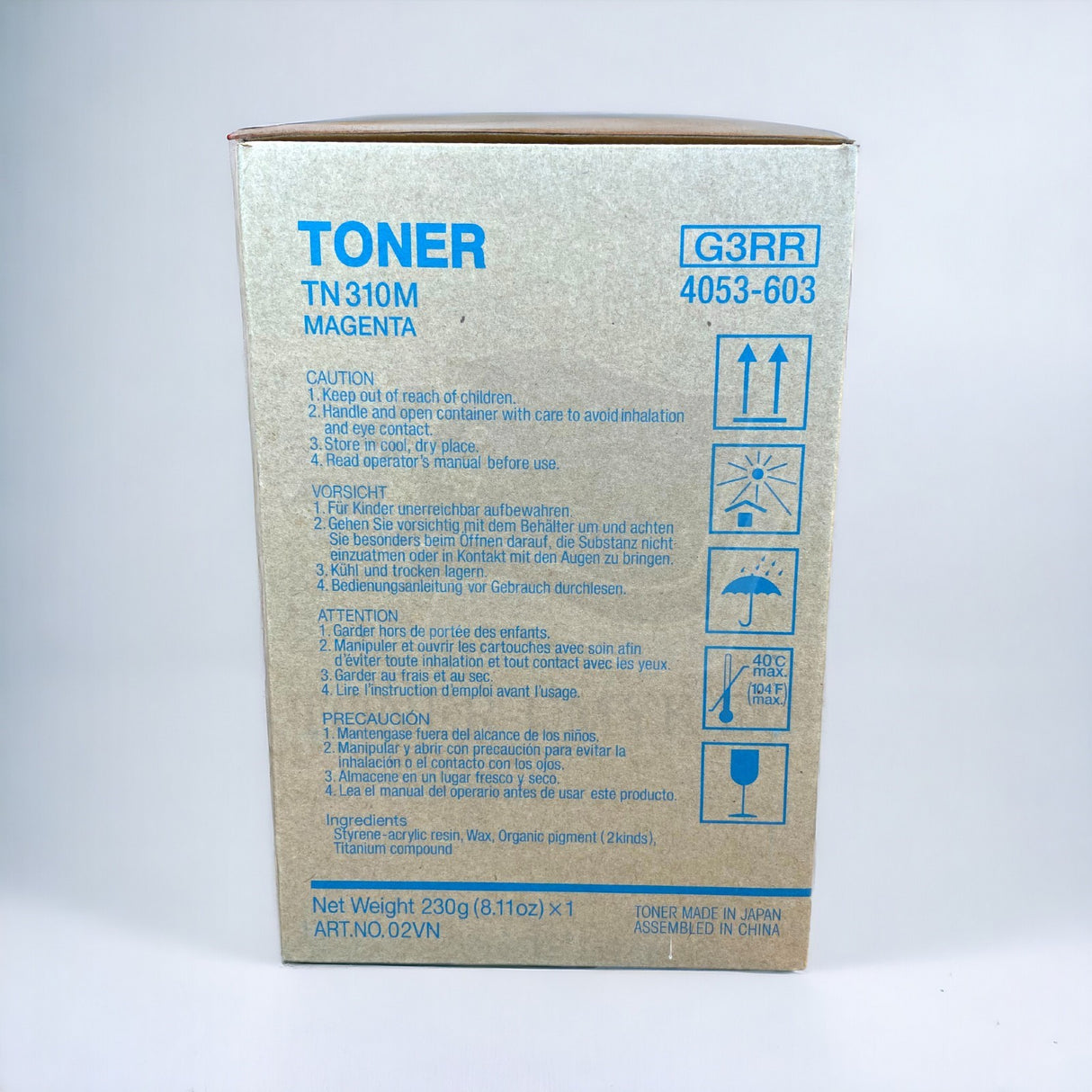 ''Original Konica Minolta TN310 TONER Magenta G3RR for BIZHUB C350 Neu OVP