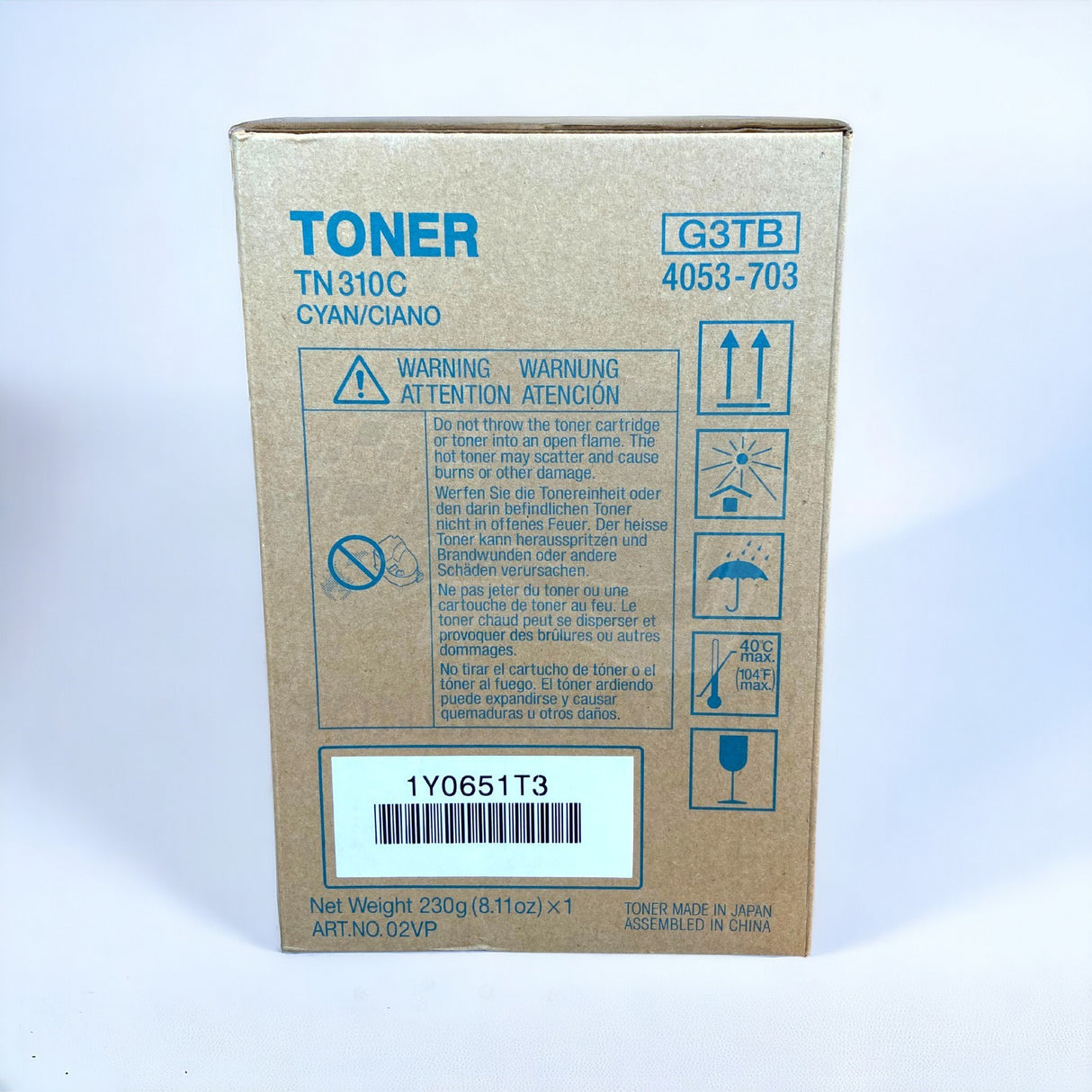 Original Konica Minolta TN310C TONER CYAN G3TB for BIZHUB C350 NEU OVP