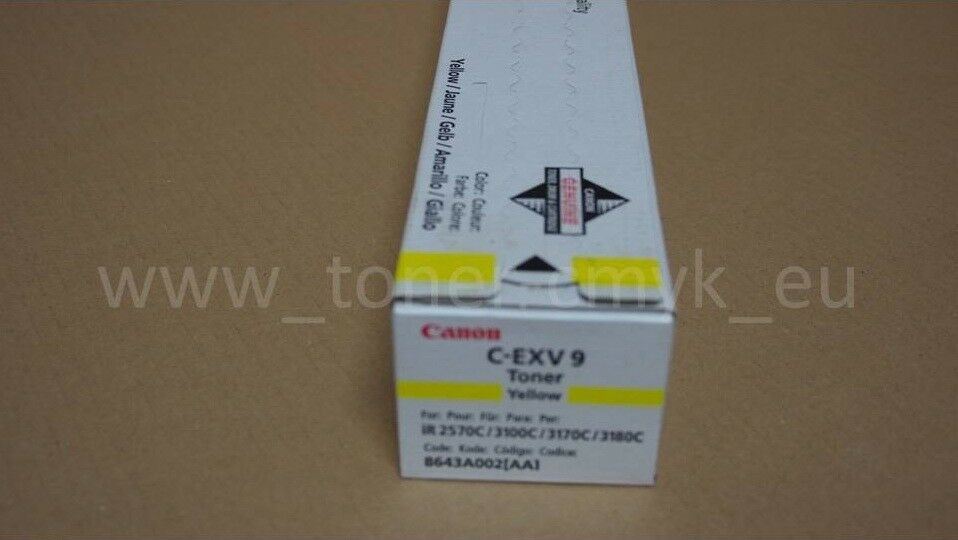 Original Canon C-EXV 9 Toner Yellow 8643A002 IR 3100 c IR-C 3170 i IR-C 3170 u