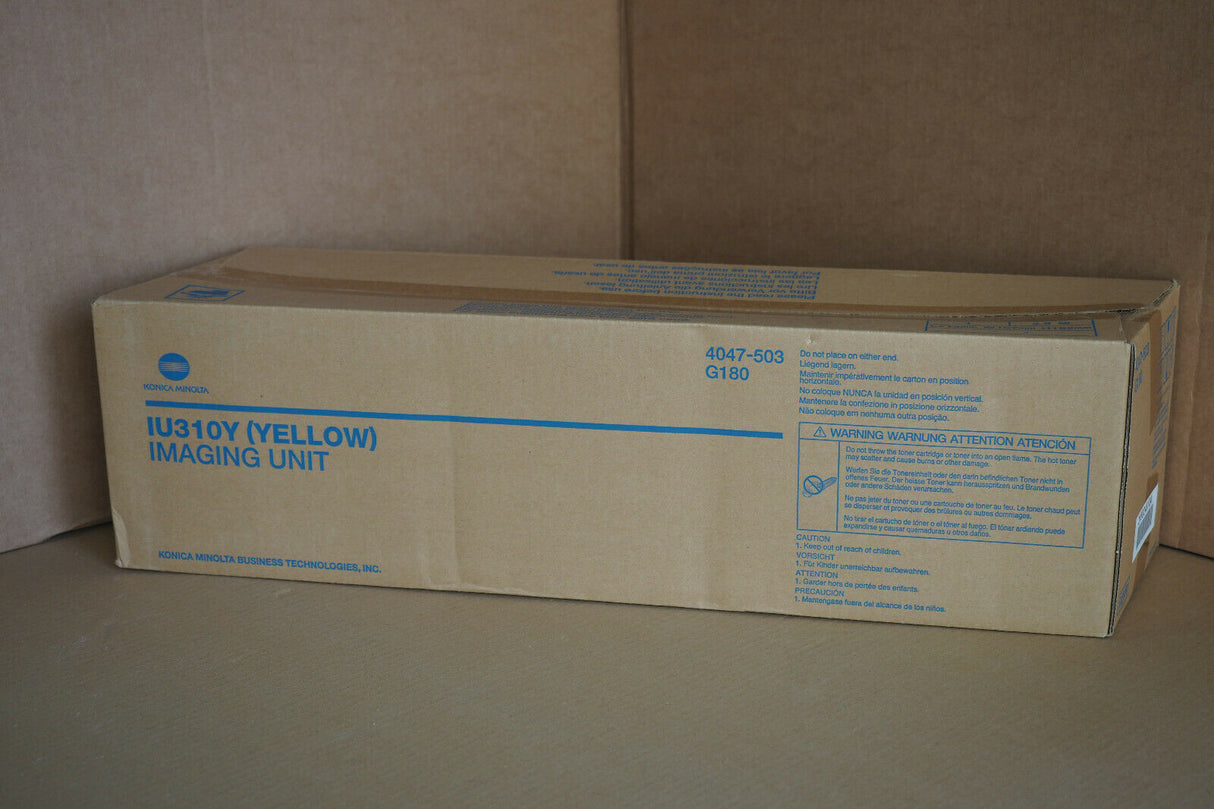 "Original Konica Minolta IU310Y Imaging Unit Drum Yellow 4047-503 Bizhub C350 C3