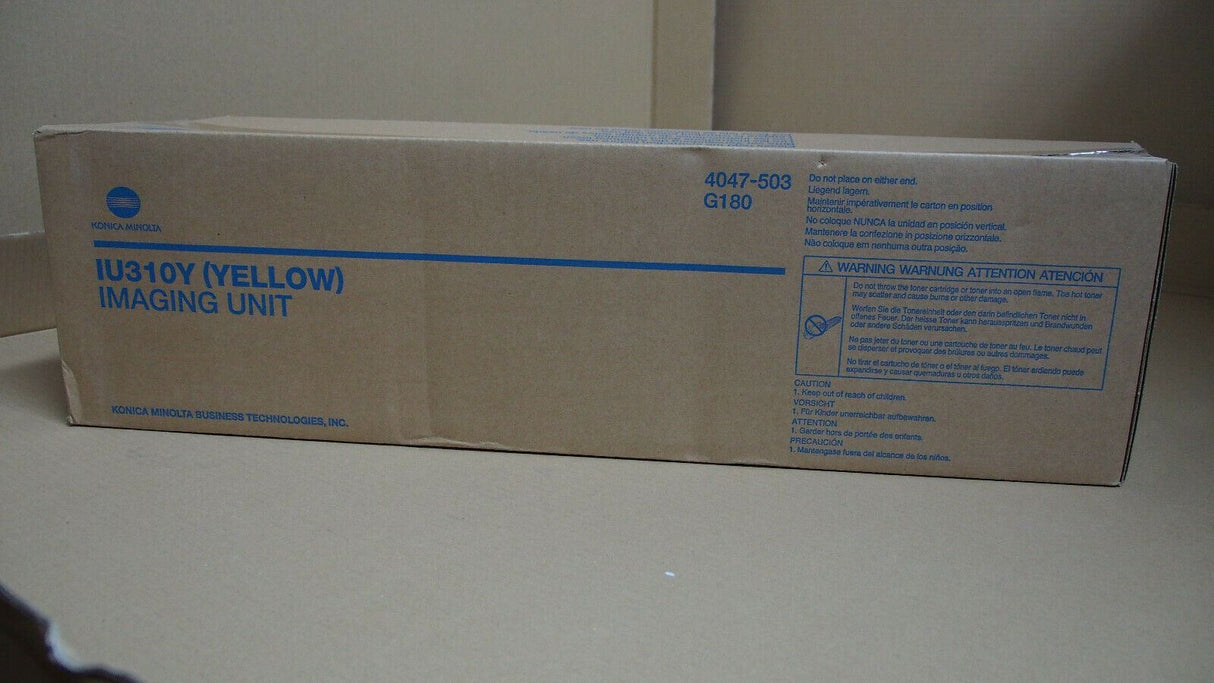 "Original Konica Minolta IU310Y Imaging Unit Drum Yellow 4047-503 Bizhub C350 C3