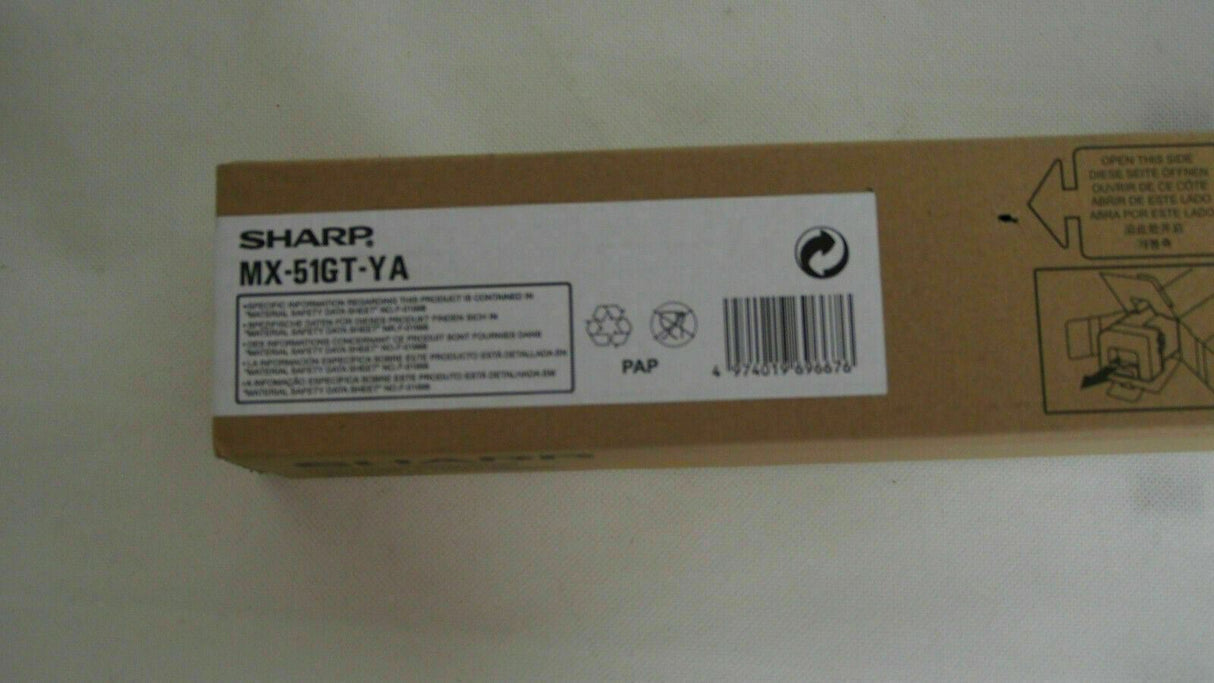 "Original Sharp Toner Yellow MX-51GT-YA MX- 4110N 4111N 4112 4112H 4112N NEU