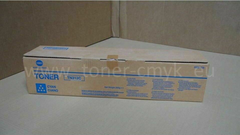 "Original Konica Minolta TN312C Toner Cyan 8938-708 für Bizhub C300 C352 C352P