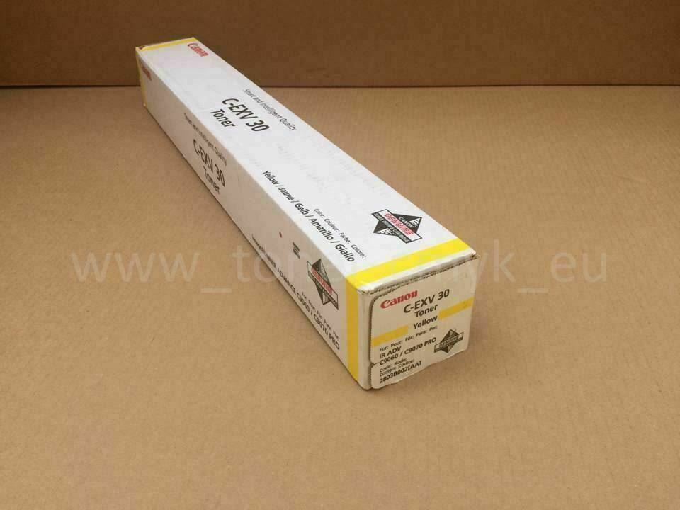 "Original Canon C-EXV 30 Toner Yellow 2803B002 iR Advance C9060 C9060S C9070