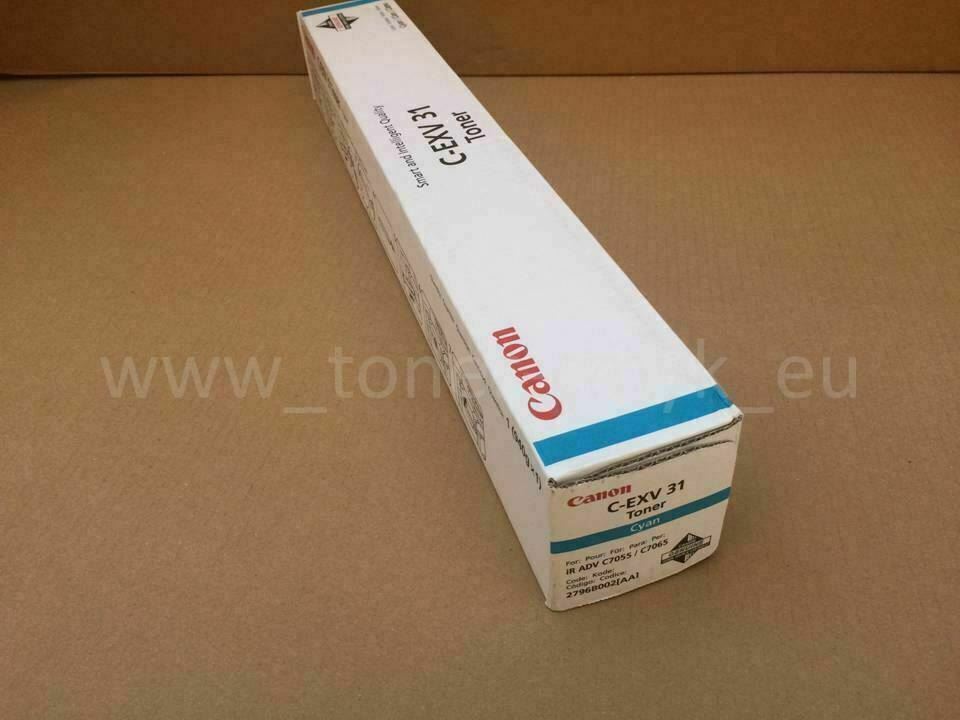 OriginalCanon C-EXV 31 Toner Cyan 2796B002 IRAdvance C 7055 IRAdvance C 7065 NEU