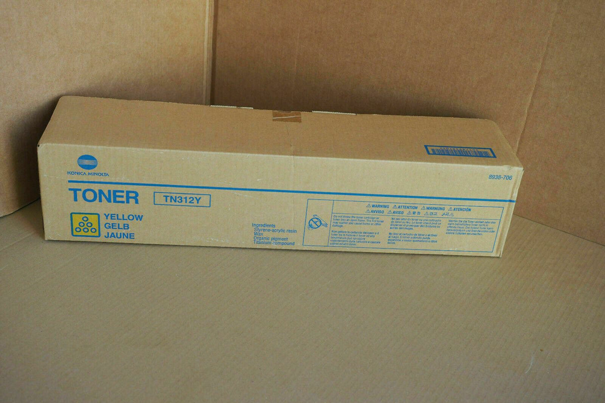 Original Konica Minolta TN312 Toner Yellow 8938-706