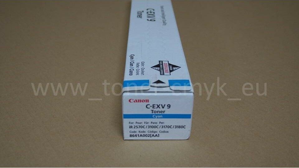 "Original Canon C-EXV 9 Toner Cyan 8641A002 IR 3100 c/IR-C 3170 i/IR-C 3170 u