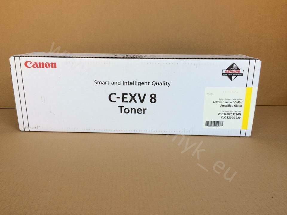 Original Canon C-EXV8 Toner Yellow 7626A002 for IR-C 3200 n 3200 3220 n NEU OVP