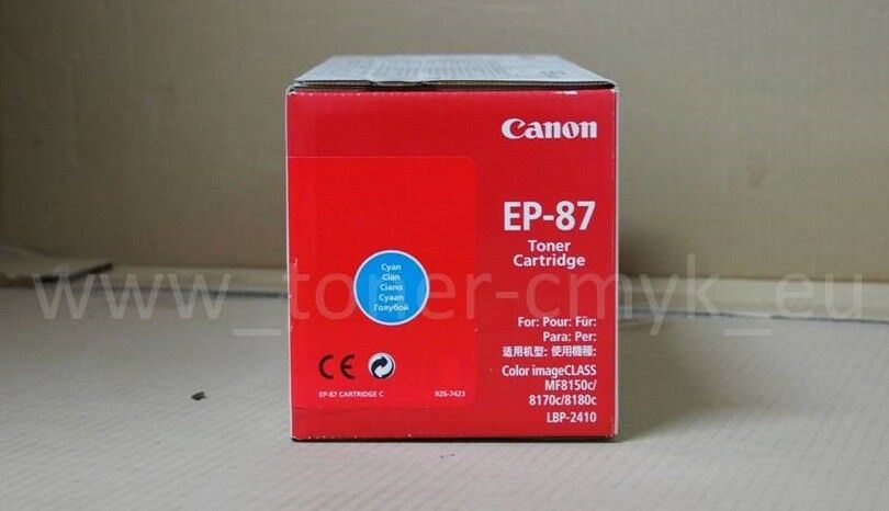 Original Canon EP-87 Toner Cyan 7432A003 for LBP-2410 LBP-87 NEU OVP