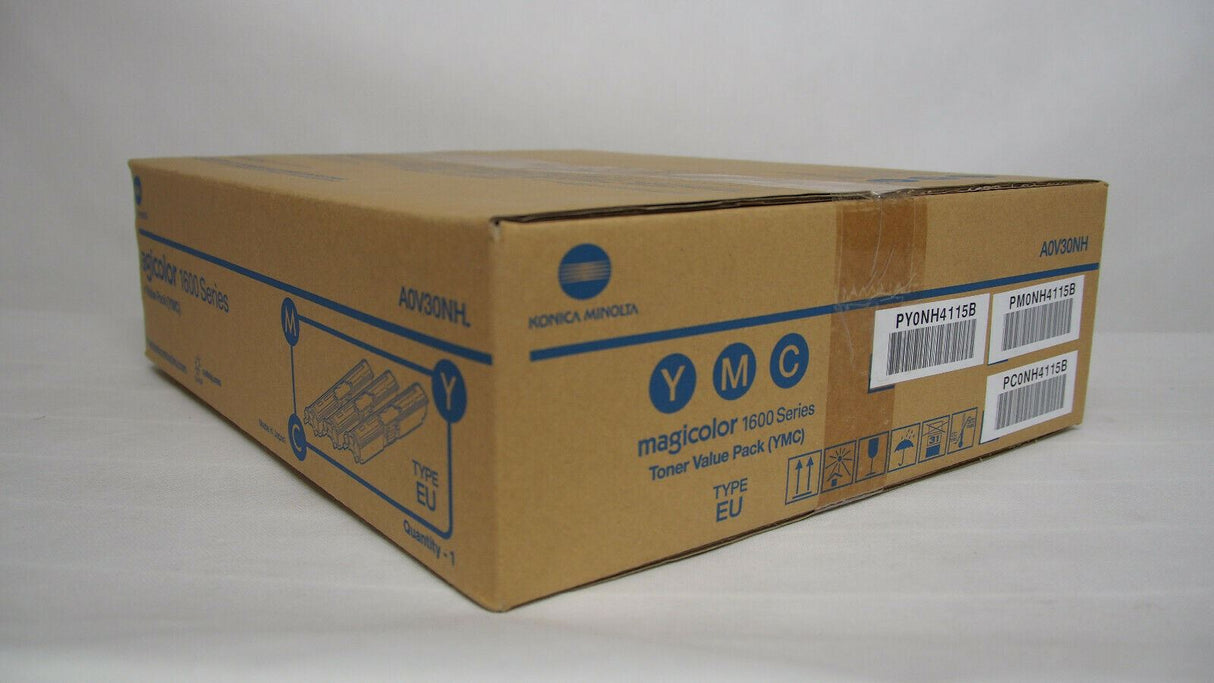"Original Konica Minolta CMY Toner Kit A0V30NH Magicolor 1600 1650 1690 NEU OVP