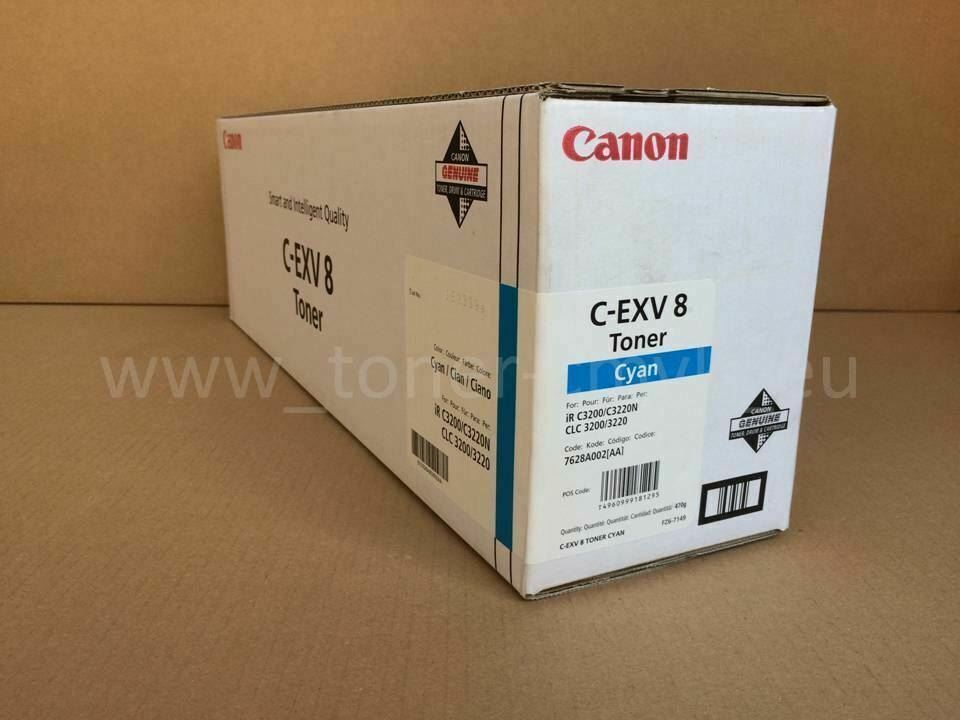 Original Canon C-EXV8 Toner Cyan 7628A002 IR-C 3200 n 3200 3220 n 3220
