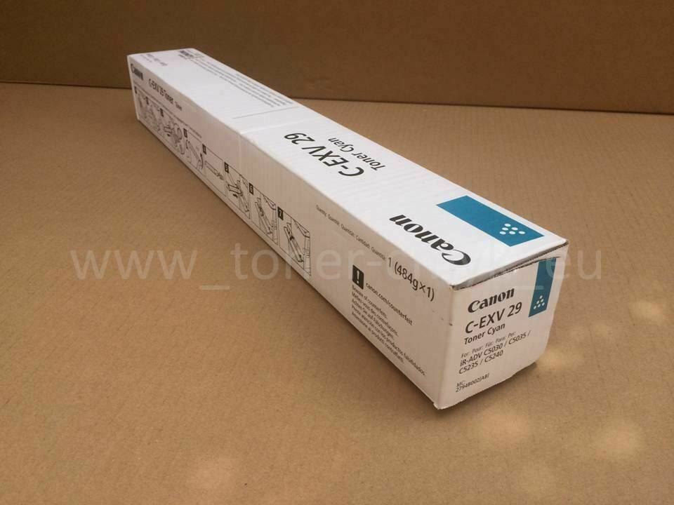 "Original Canon C-EXV 29 Toner Cyan 2794B002 imageRUNNER ADVANCE C5030/C5030i