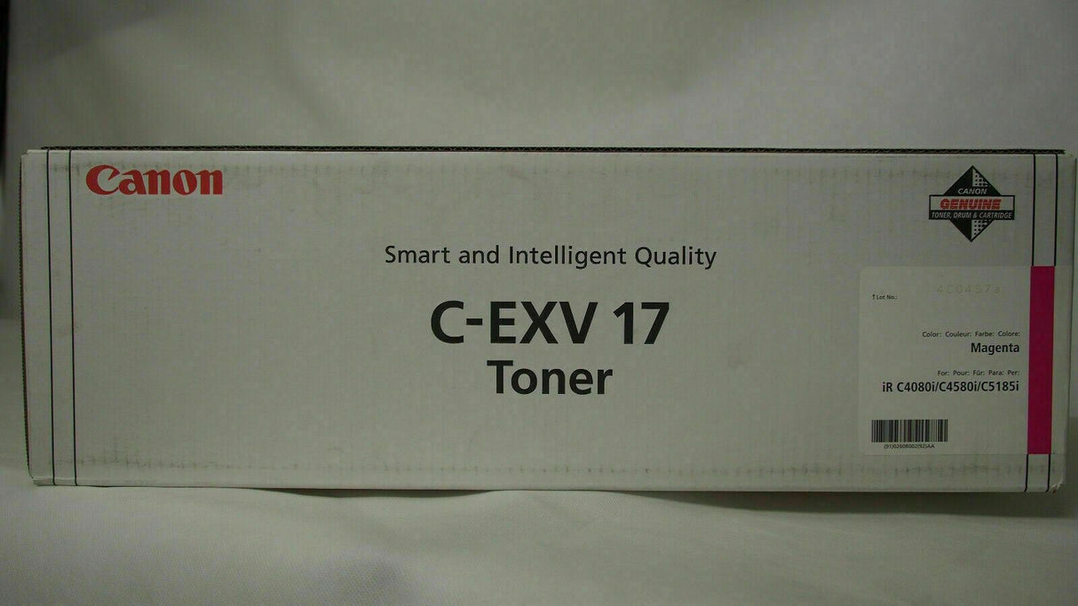 Original Canon C-EXV 17 Toner Magenta 0260B002 iR C4080 iR C4080i iR C4580 iR