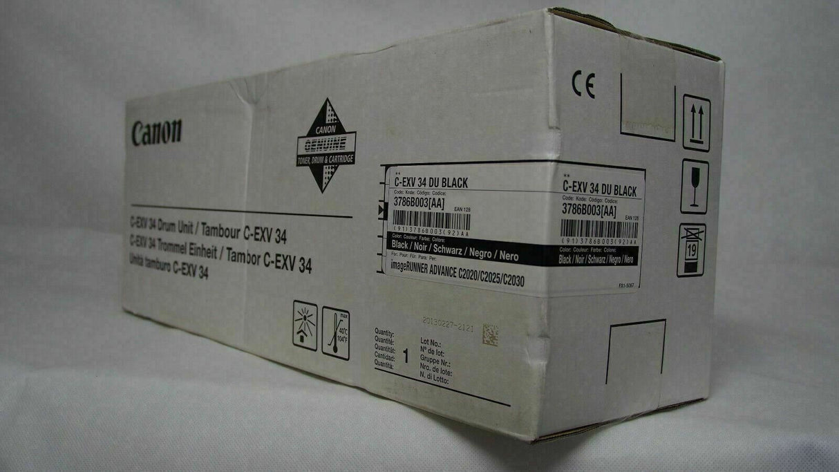 "Original Canon C-EXV34 Drum Unit Black 3786B003 imageRunner C 2100 IR-C 2100 S
