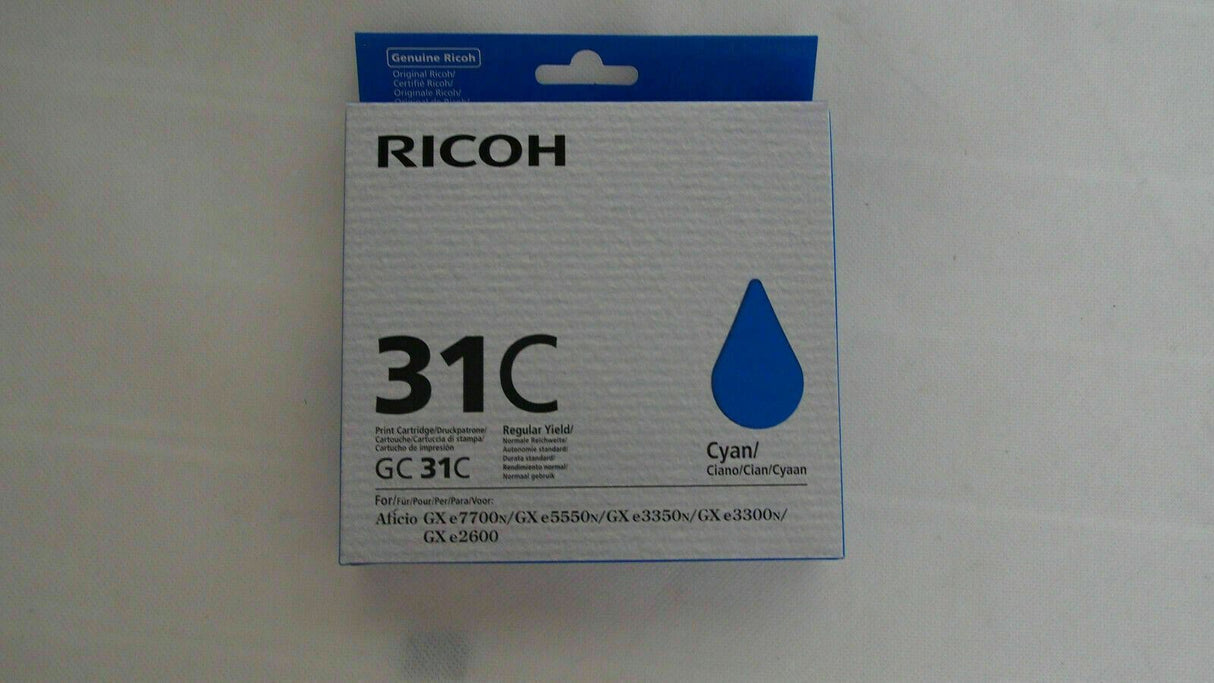 'Original Ricoh Toner Cyan 405689 Lainer GX e 3300N, Lainer GX e 3350N NEU OVP