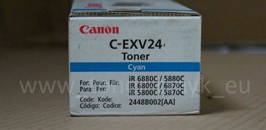 Original Canon C-EXV 24 Toner Cyan 2448B002 Canon imageRUNNER 5800 c NEU OVP