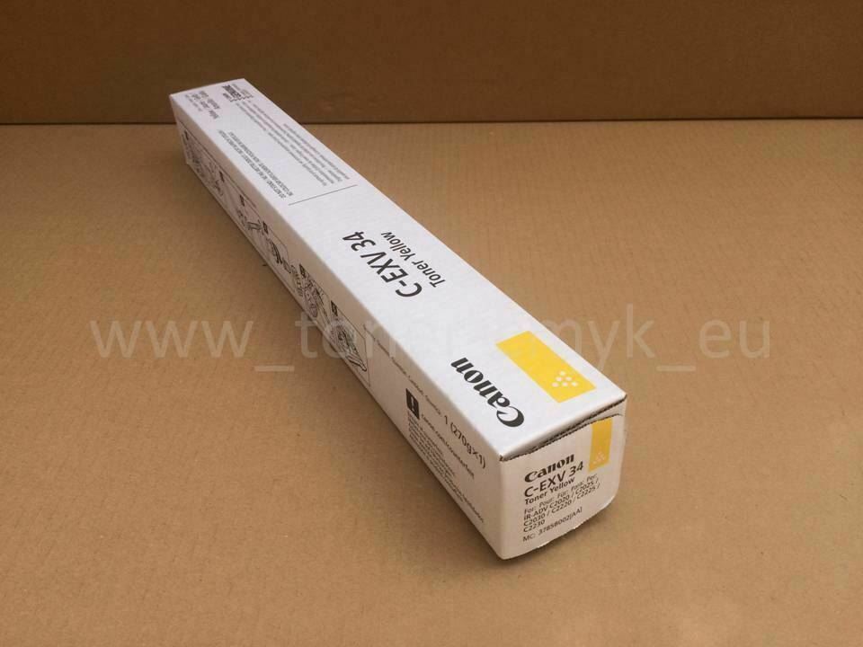 "Original Canon C-EXV34 Toner Yellow 3785B002 iR Advance C 2000Series,2020i