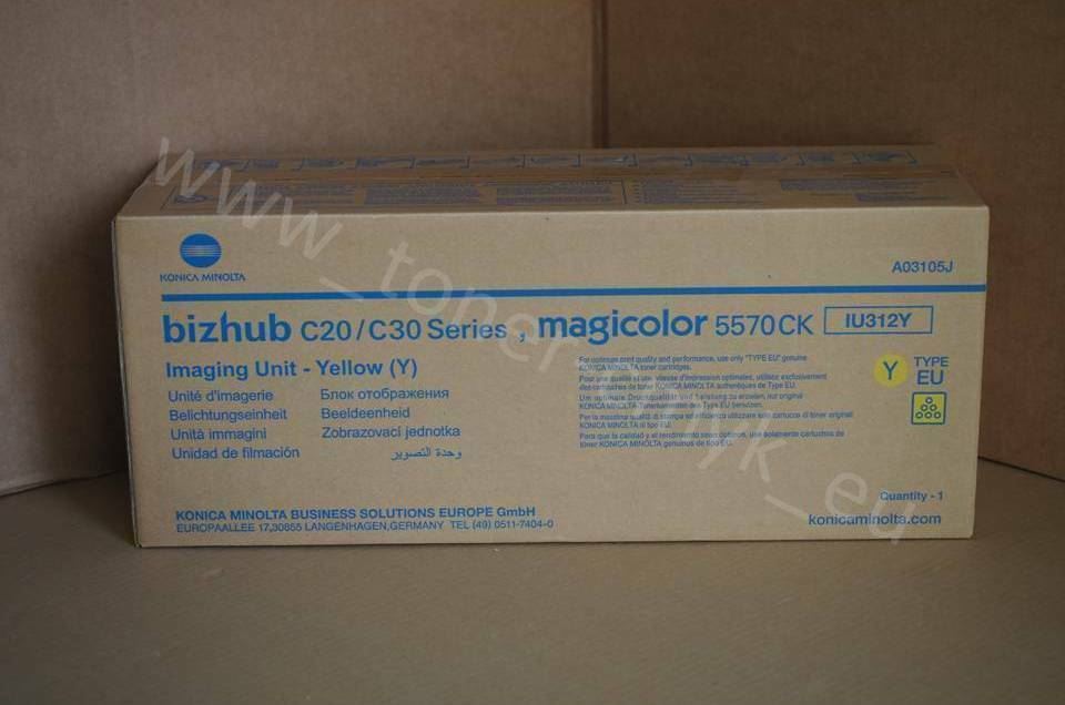 Original Konica Minolta IU312Y Imaging Unit Yellow A03105J for Bizhub C20 C30 N