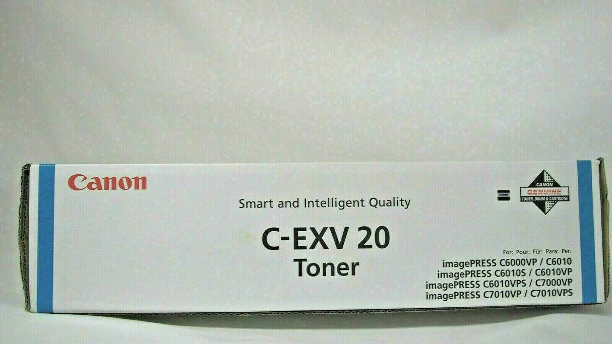 Original Canon C-EXV 20 Toner Cyan 0437B002 ImagePRESS C6000 6010 7000 7010