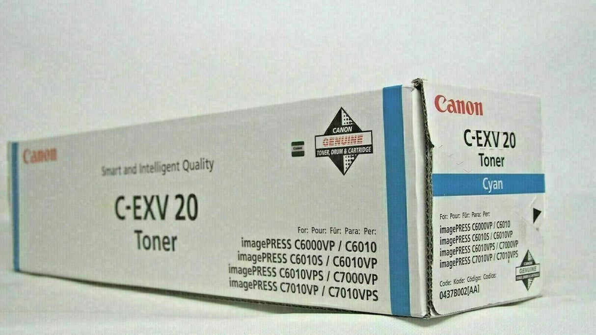 Original Canon C-EXV 20 Toner Cyan 0437B002 ImagePRESS C6000 6010 7000 7010